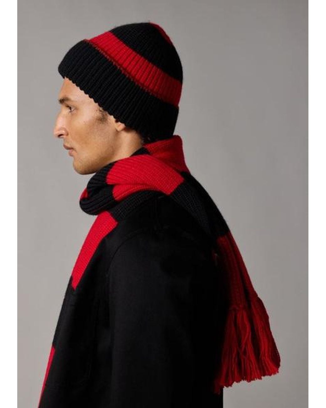 Paul Smith + Beano Red Stripe Scarf for men
