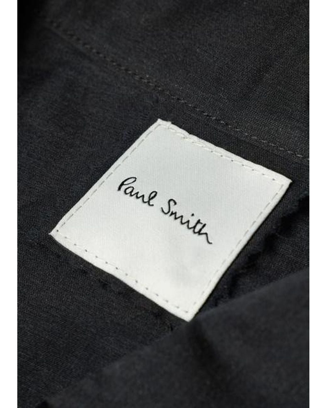 Paul Smith Black Cotton-Silk Organza Shirt