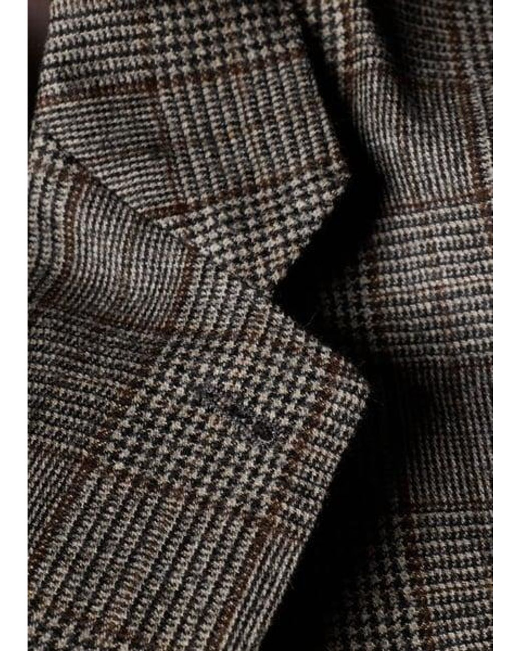 Paul Smith Gray Wool Houndstooth Check Buggy-Lined Blazer for men