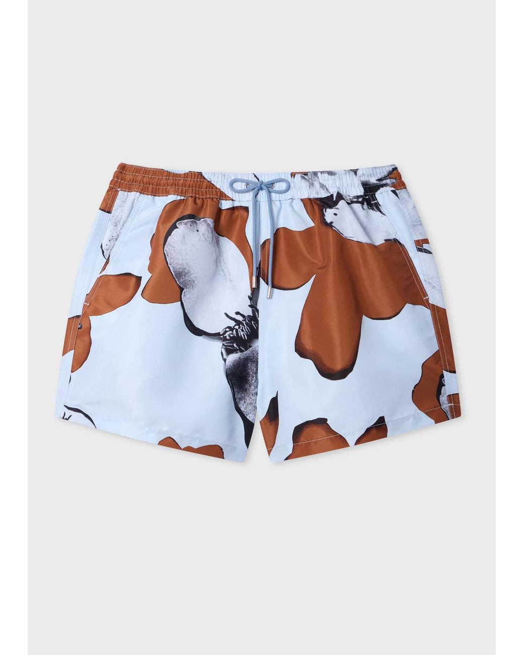 Paul Smith Blue Sky 'Shadow Floral' Swim Shorts for men