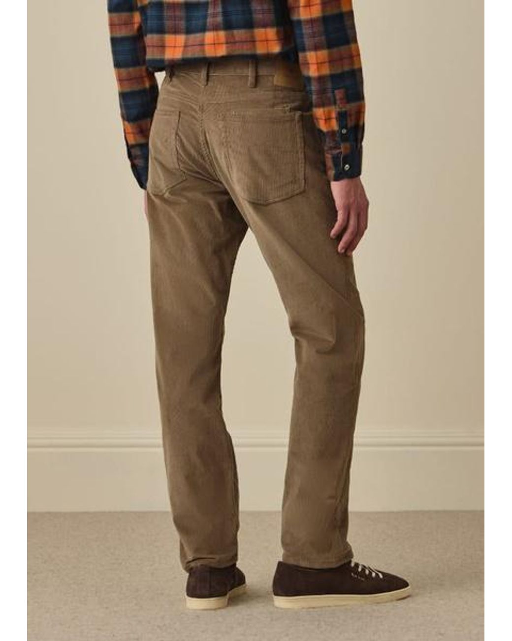 Paul Smith Natural Relaxed Tapered-Fit Light Corduroy Trousers for men