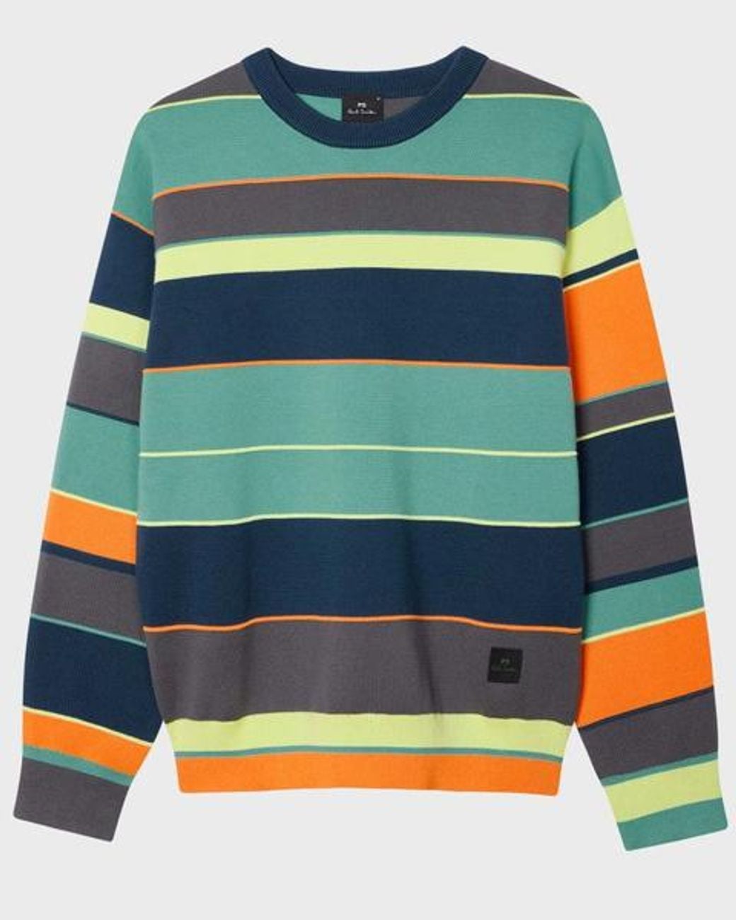 Paul Smith Green Milano Cotton Stripe Sweater for men