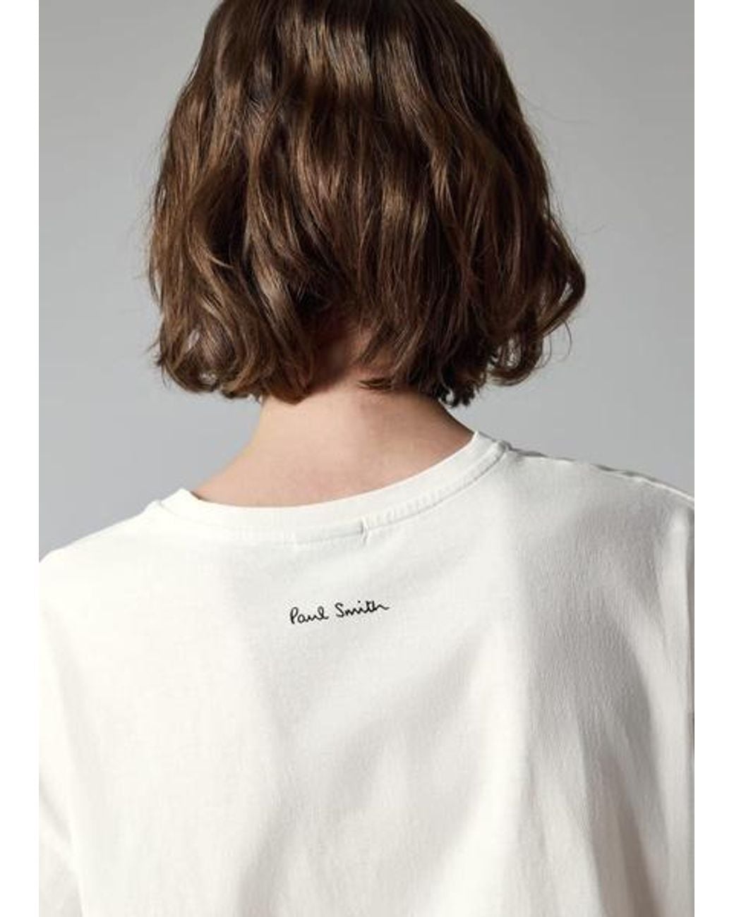 Paul Smith Gray Ecru 'Start Something New' T-Shirt