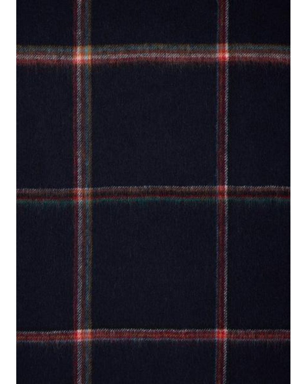 Paul Smith Blue 'Signature Check' Wool-Cashmere Blanket