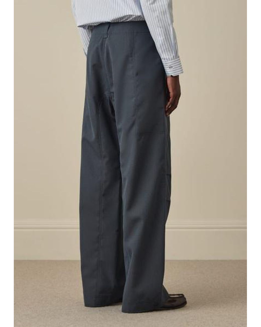 Paul Smith Blue Wool-Ripstop Trousers for men