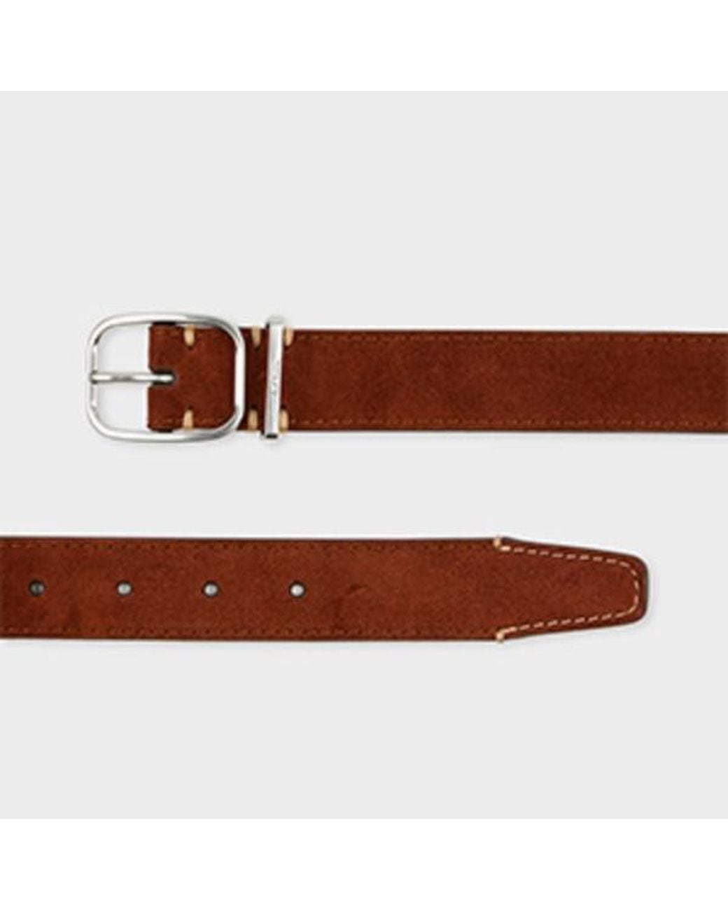 Paul Smith Brown Suede Belt for men