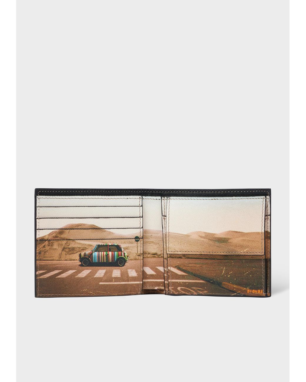 Paul Smith Natural 'Desert Mini' Interior Billfold And Coin Wallet for men