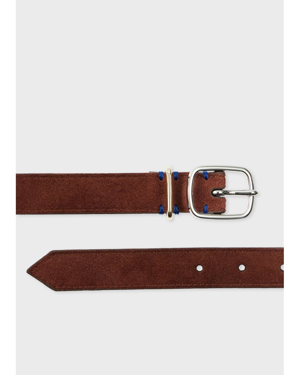 Paul Smith Brown Suede Belt