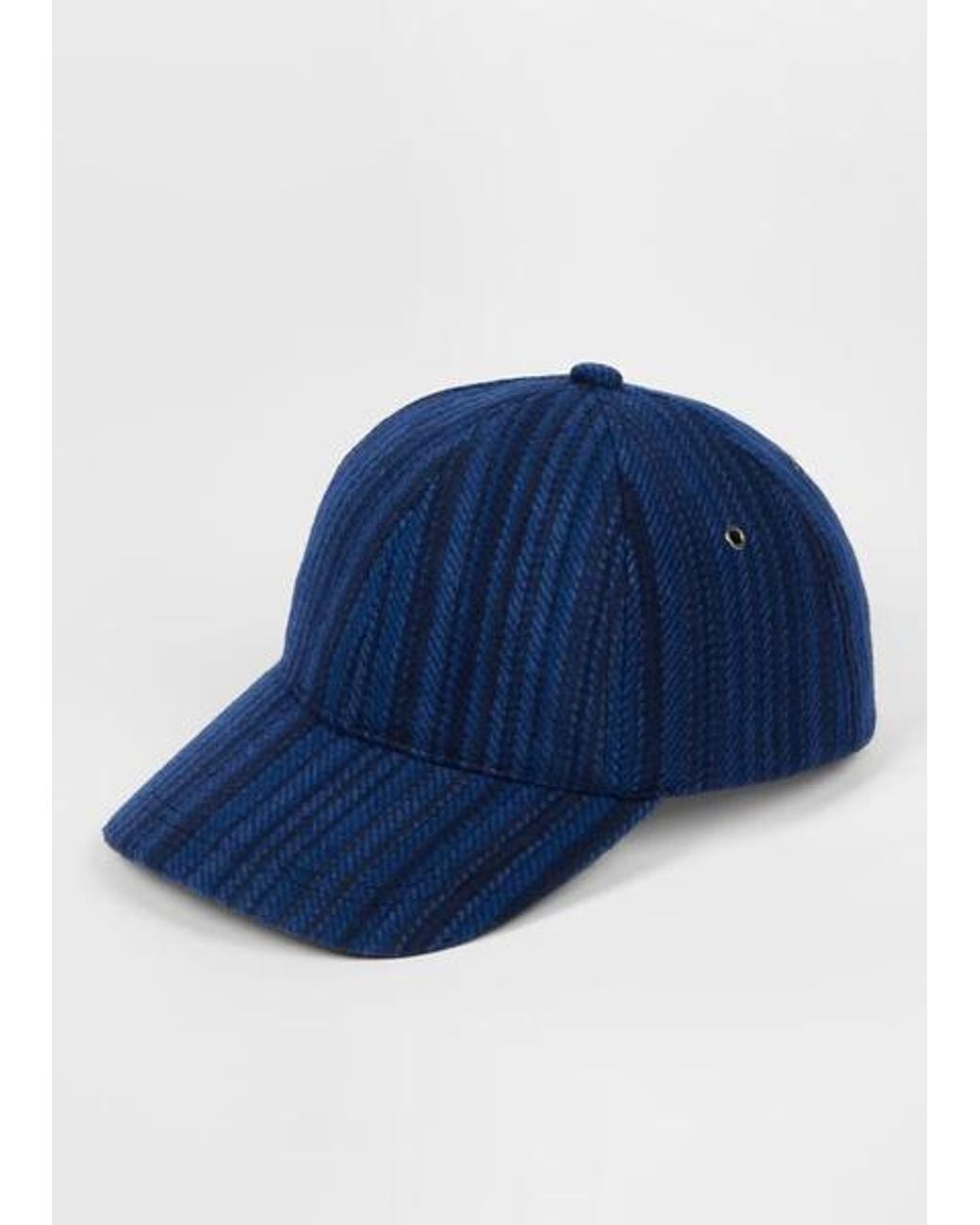 Paul Smith Blue 'Signature Stripe' Wool Cap for men