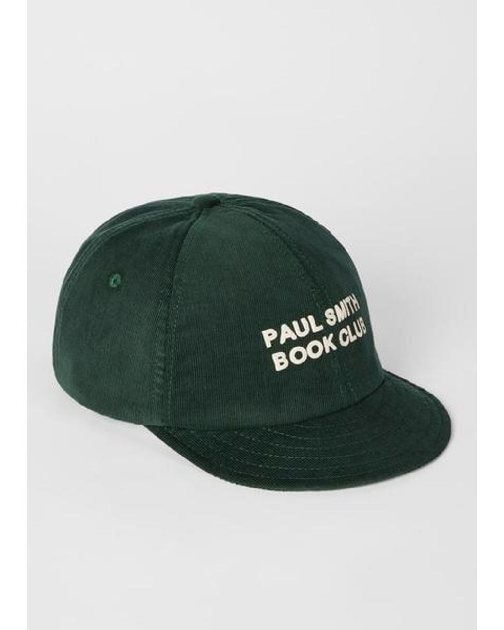 Paul Smith Green 'Book Club' Corduroy Cap for men