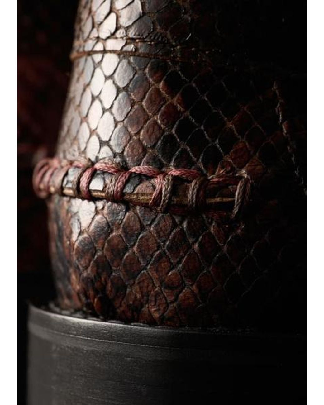 Paul Smith Brown Dark 'Rialto' Snake Effect Loafers for men
