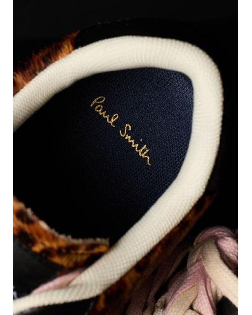 Paul Smith Brown 'Lapin' Leopard Trainers