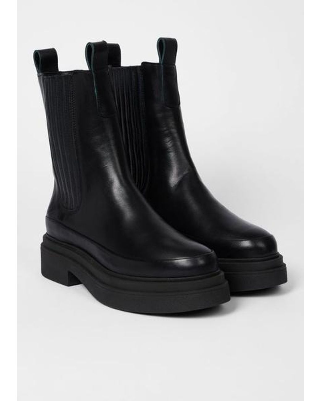 Paul Smith Black Leather 'Dalias' Chelsea Boots