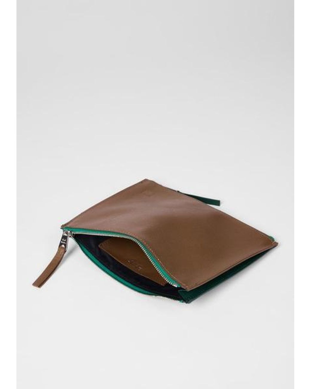 Paul Smith Brown Two-Tone Zip Travel Pouch for men