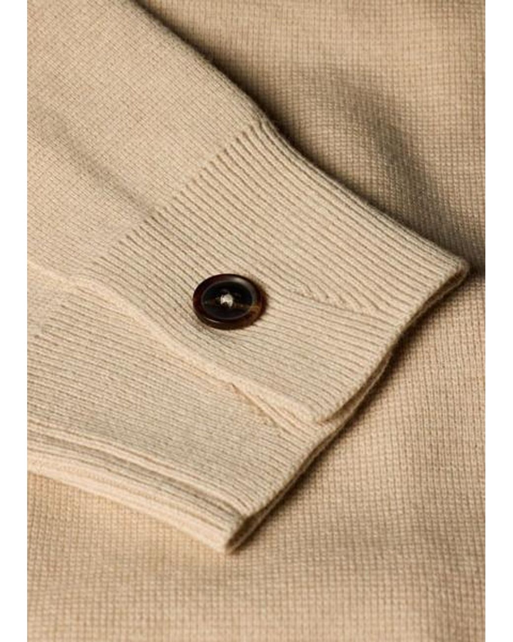 Paul Smith Natural Merino-Cotton Patch-Pocket Cardigan for men