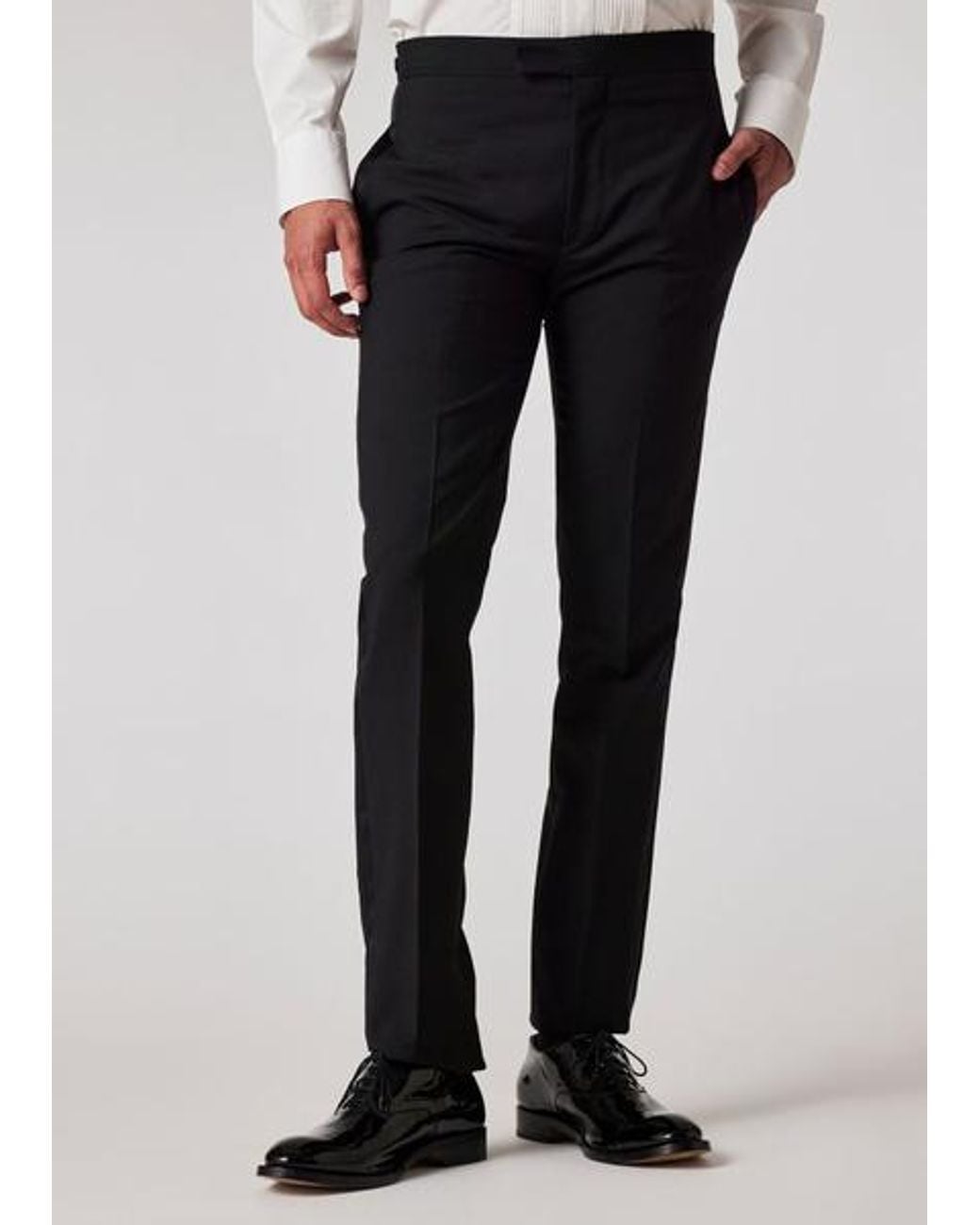 Paul Smith Blue Slim-Fit Wool-Mohair Evening Trousers for men