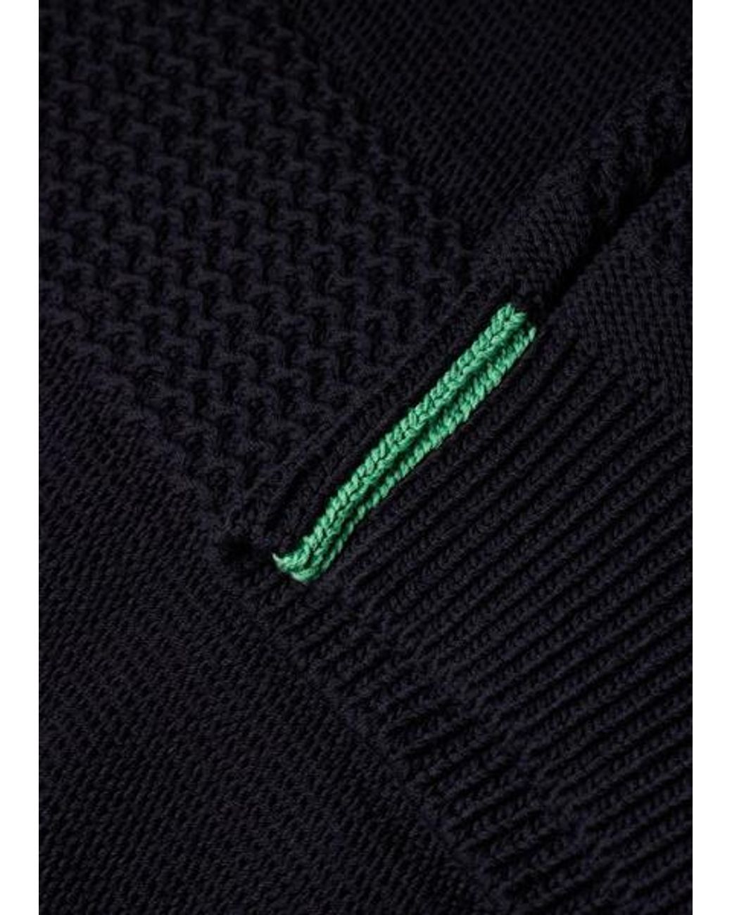 Paul Smith Blue Cotton Fisherman Sweater for men