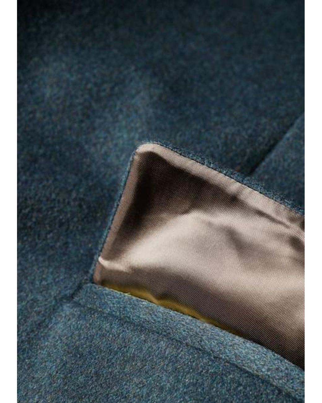 Paul Smith Blue Dark Wool-Cashmere Blend Overcoat for men