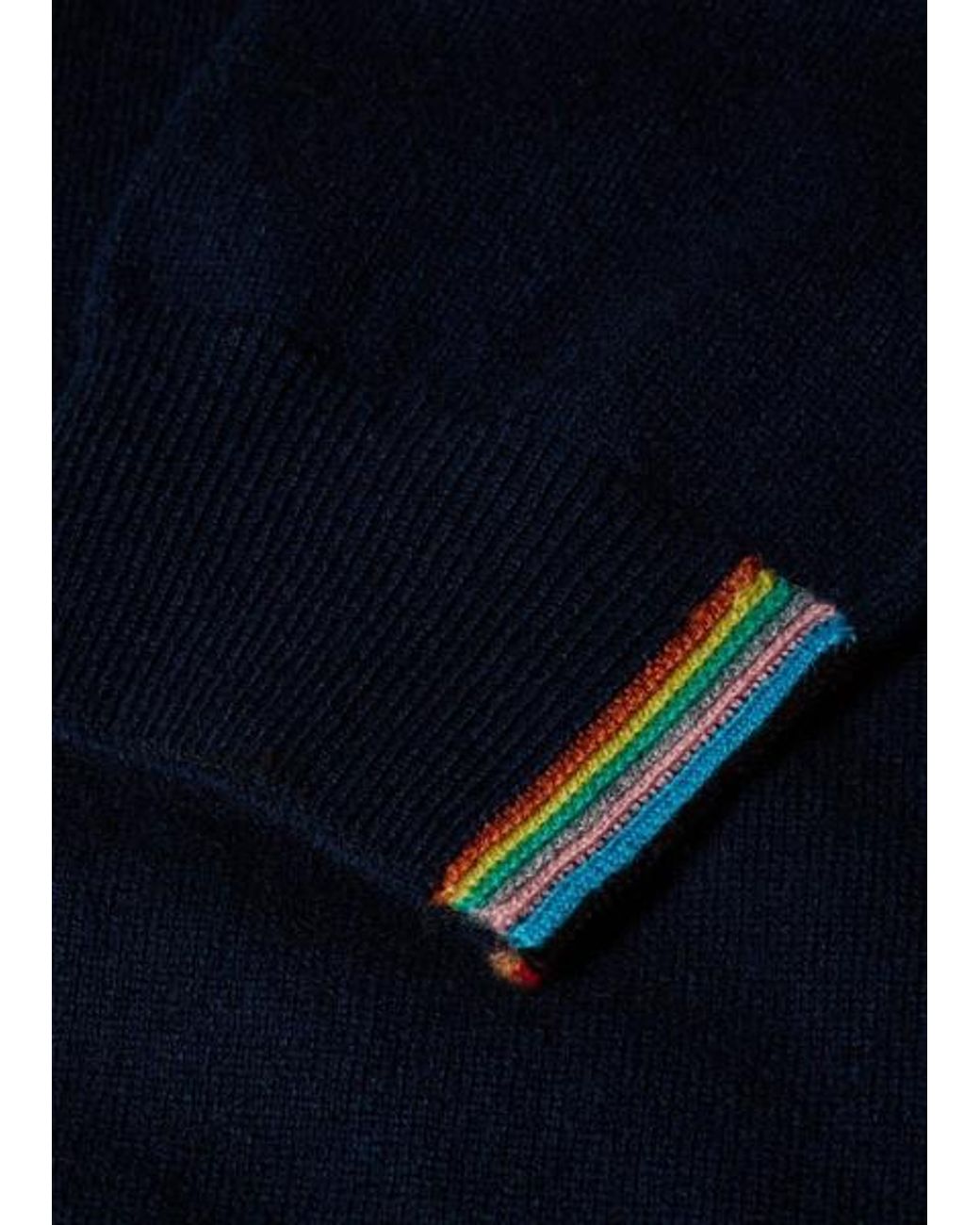 Paul Smith Blue Cashmere Zip Cardigan for men