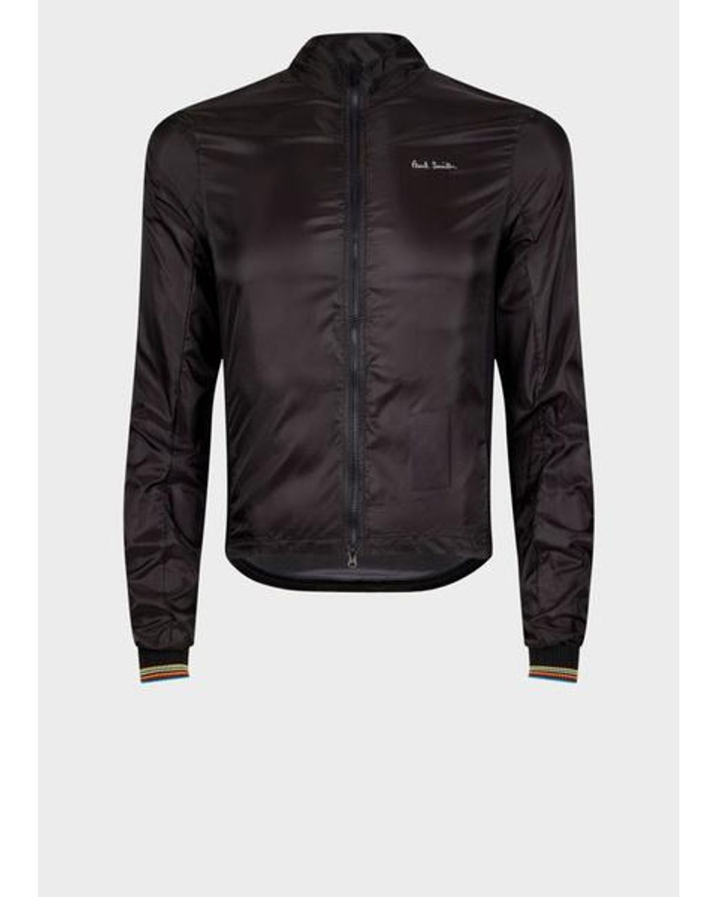 Paul Smith Black Packable Cycling Wind Jacket for men