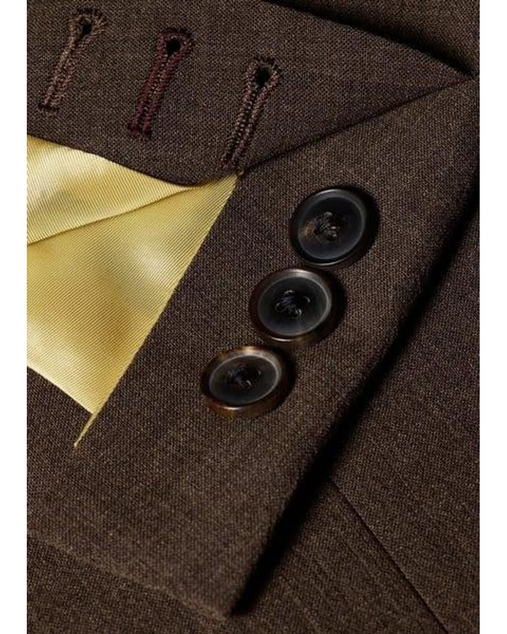 Paul Smith Brown Crepe Viscose-Wool Four-Pocket Blazer for men