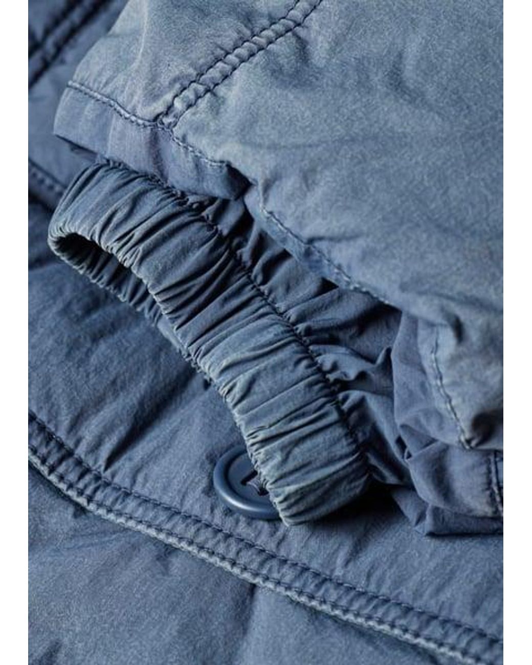 Paul Smith Blue Enzyme-Washed Padded Jacket for men