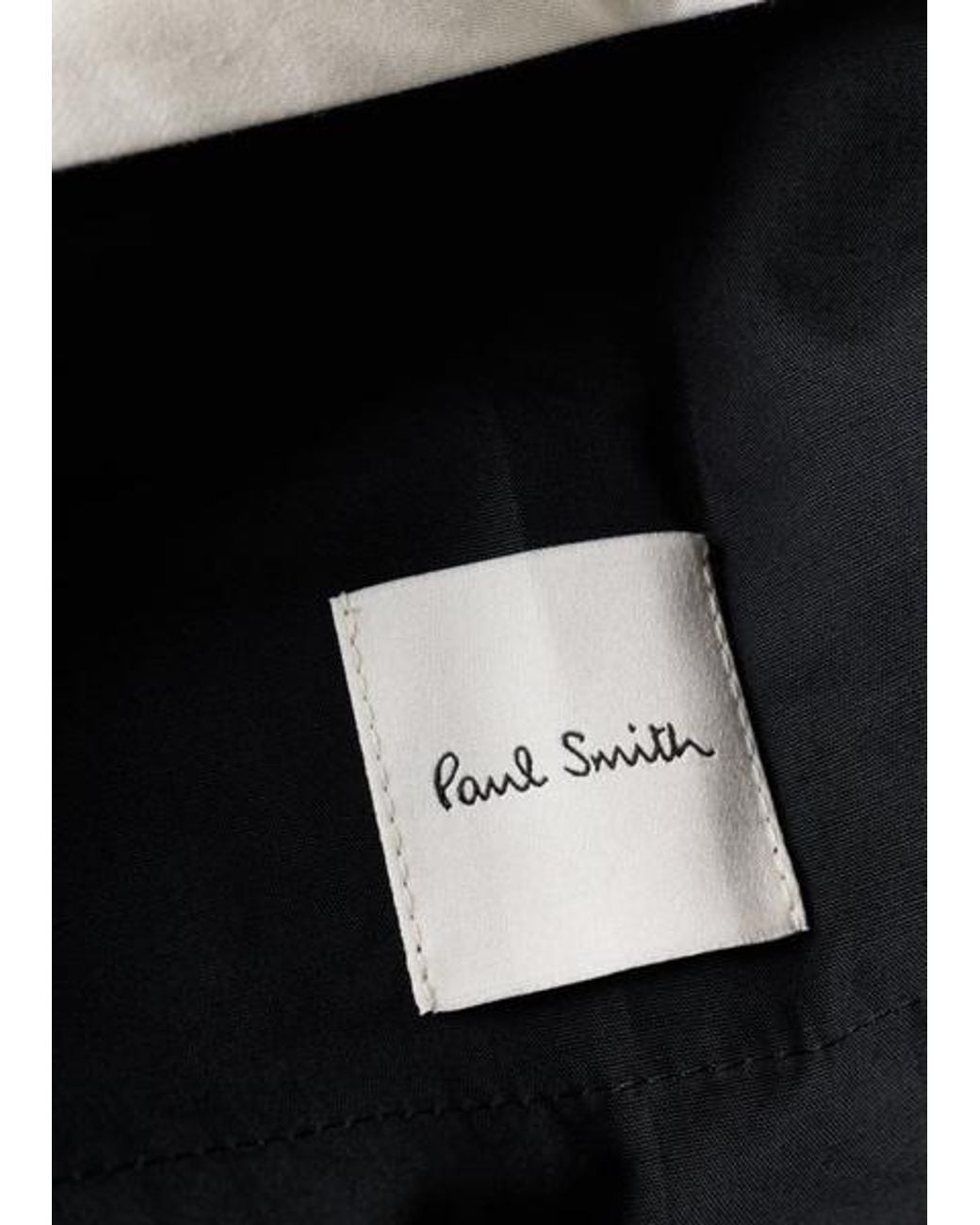 Paul Smith Black Mixed Stripe Wide-Leg Trousers