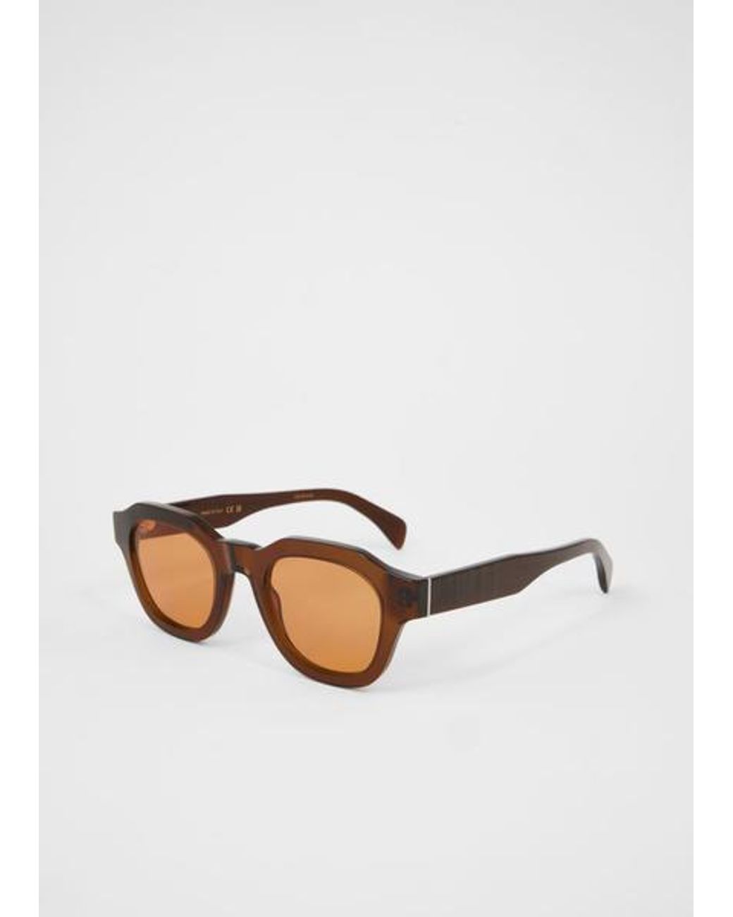 Paul Smith Brown Transparent Khaki 'Lyford' Sunglasses