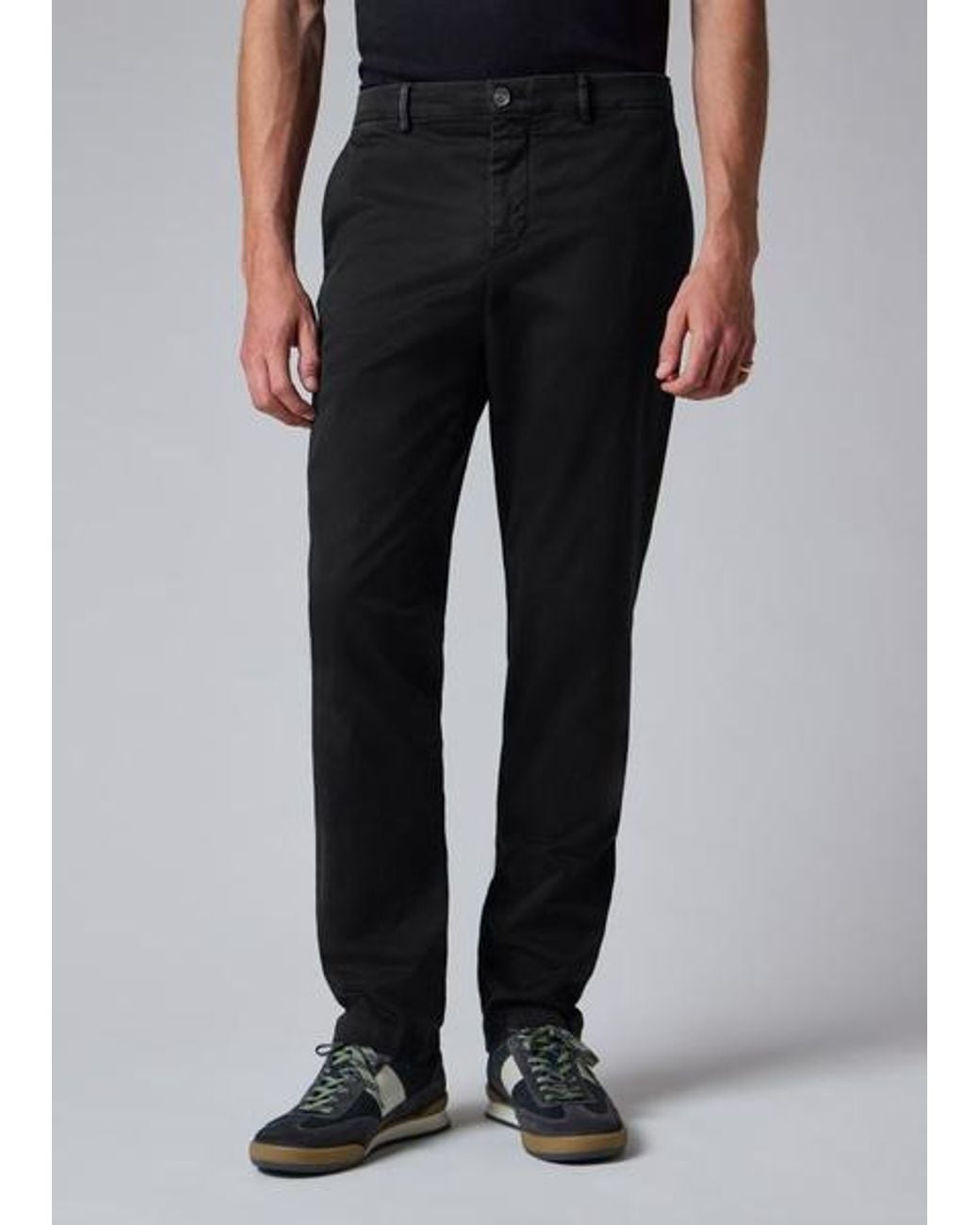 Paul Smith Black Mid-Fit Garment-Dye Chinos for men