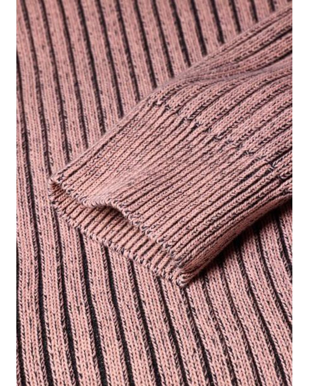 Paul Smith Red Ribbed Cotton And Wool-Blend Sweater for men