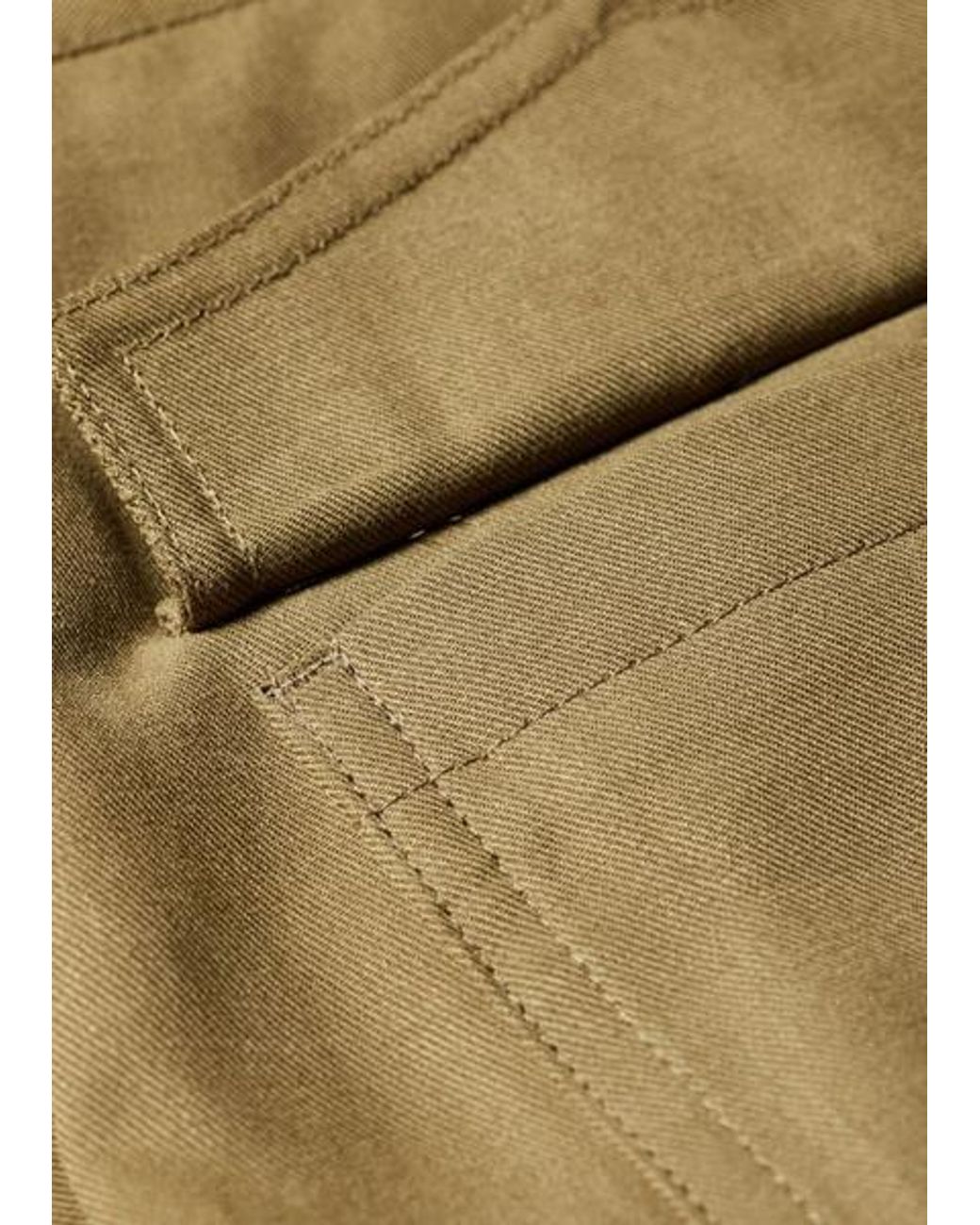 Paul Smith Green Relaxed-Fit Khaki Pleated Lyocell Trousers for men