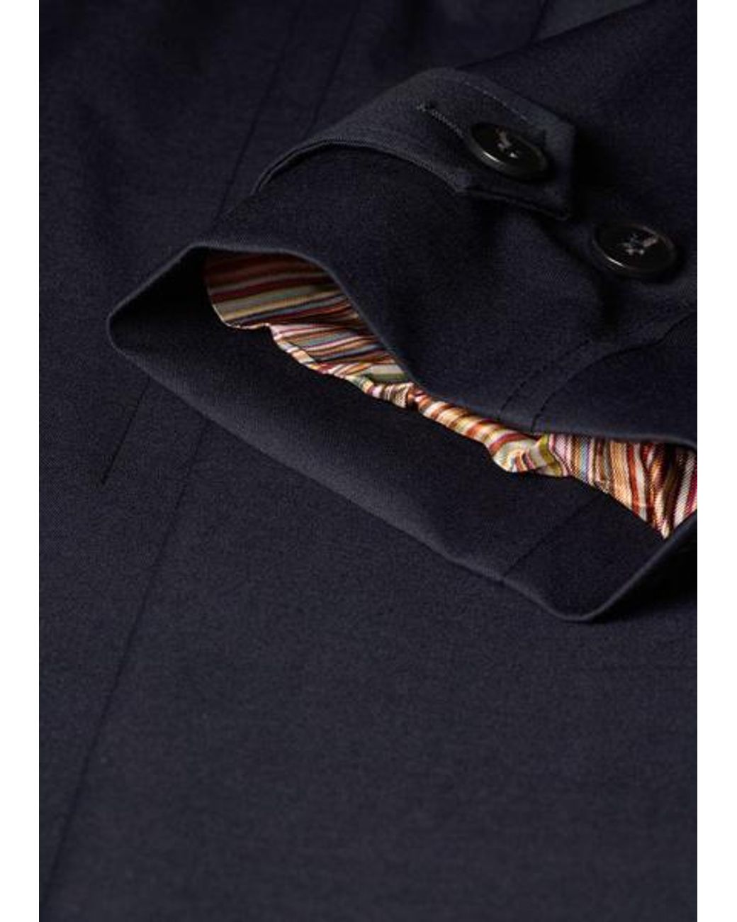 Paul Smith Blue 'Storm System' Wool Mac