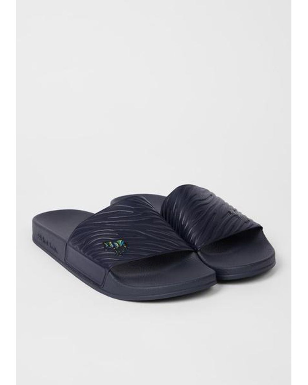 Paul Smith Blue Zebra 'Zed' Slides for men