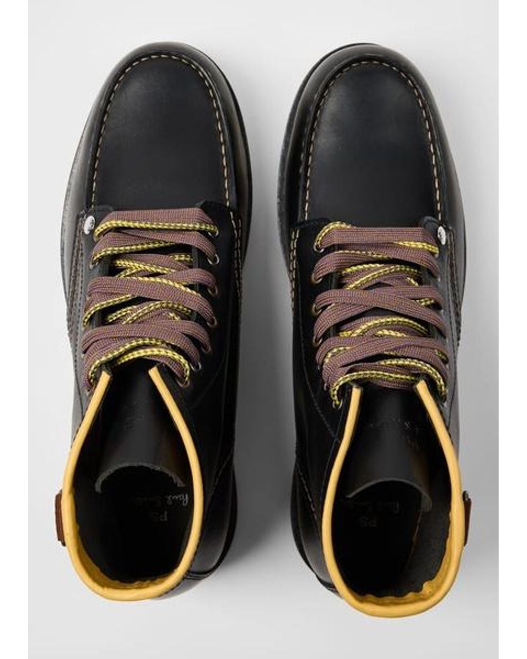 Paul Smith Black Leather 'Rook' Boots for men