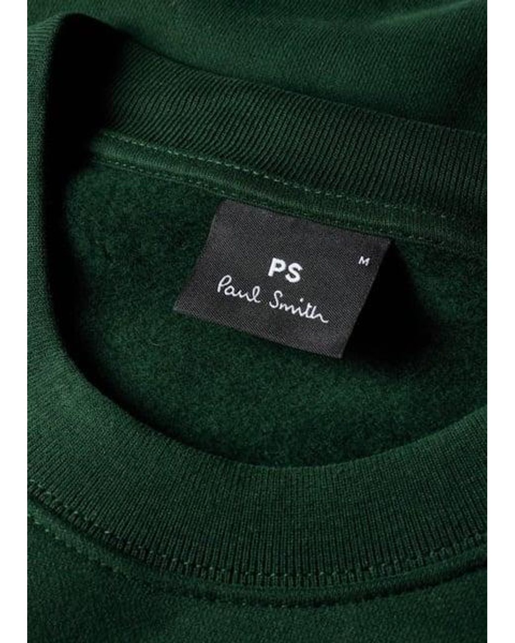 Paul Smith Green Dark Sweatshirt With Corduroy Trims for men