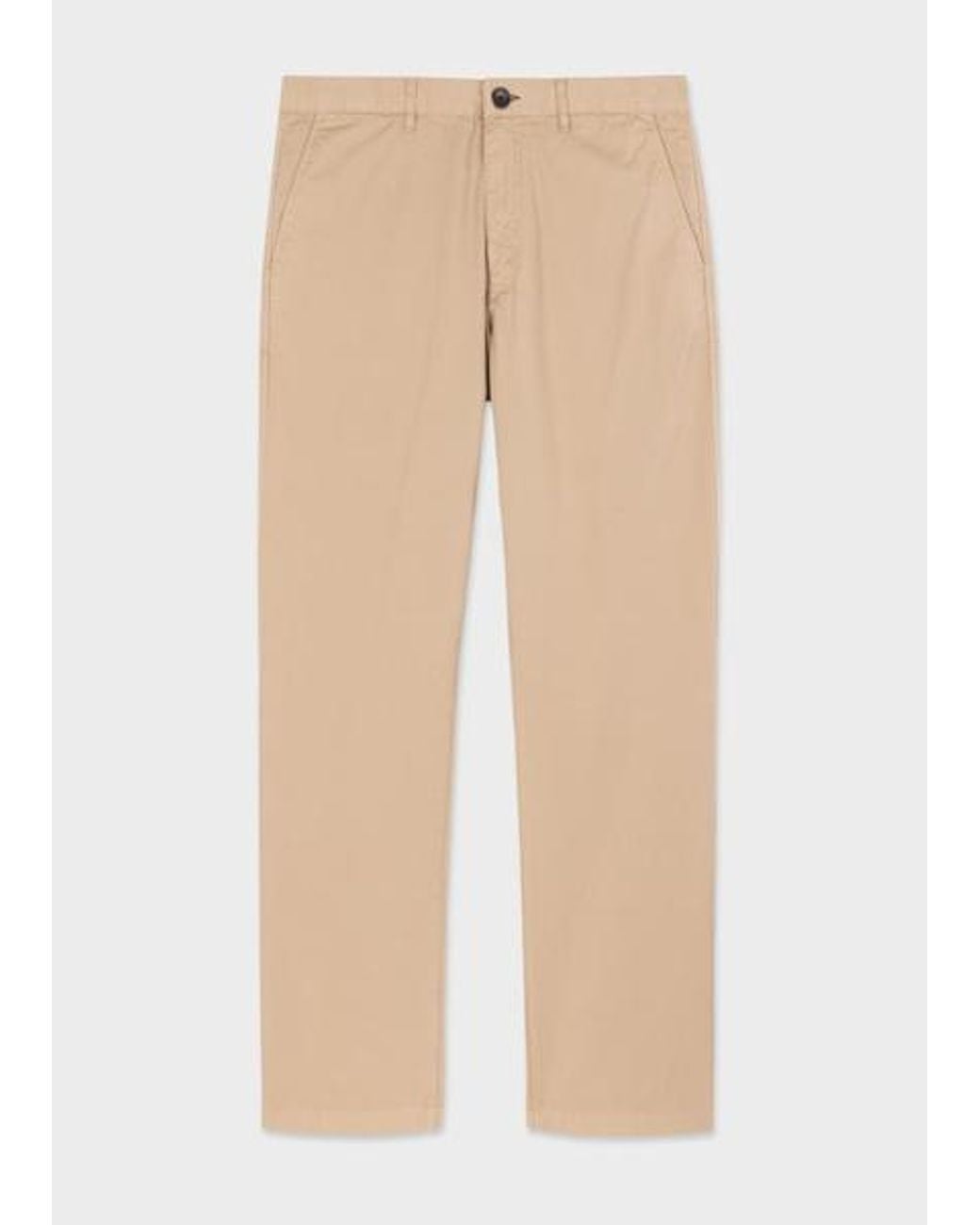 Paul Smith Brown Tapered-Fit Stretch-Cotton Chinos for men