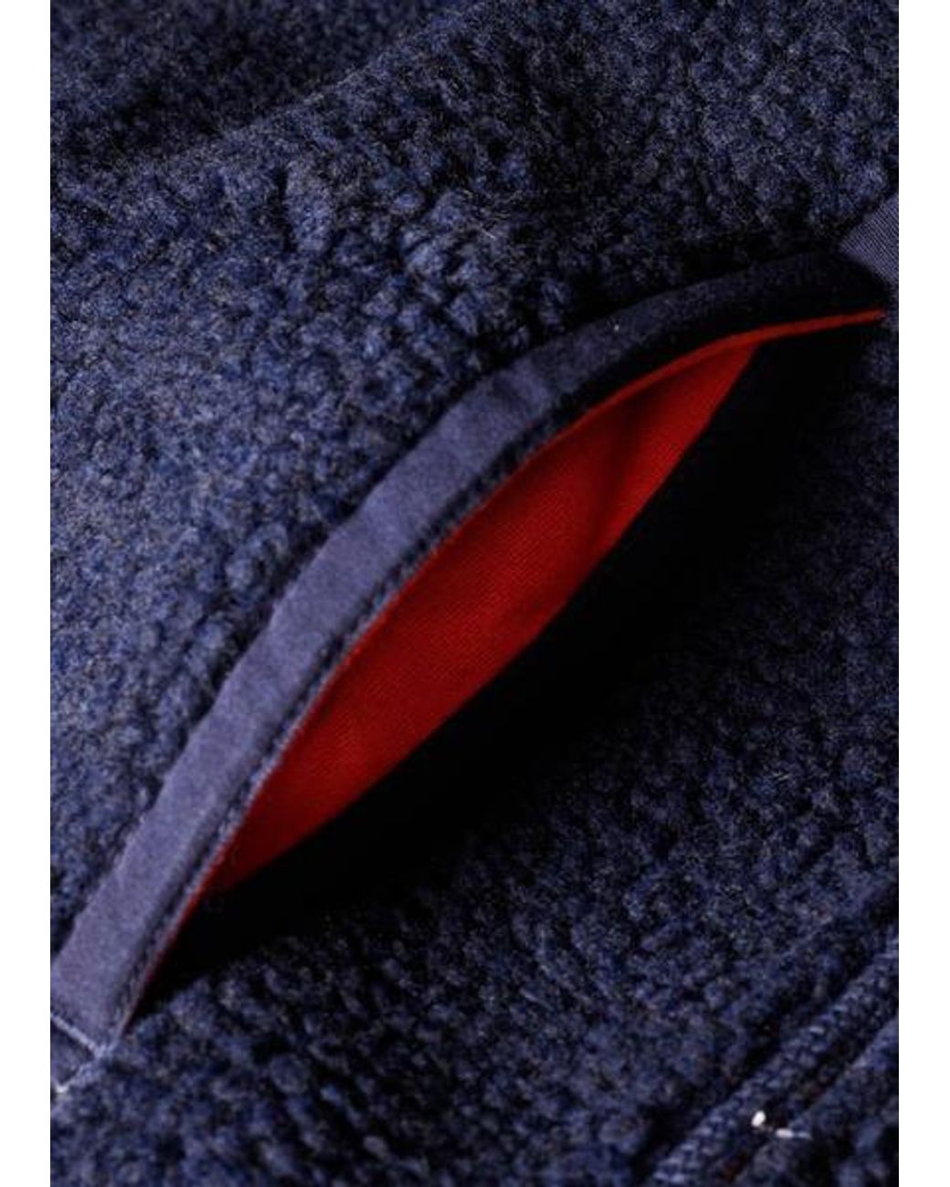 Paul Smith Blue Zip Sherpa Fleece Jacket for men