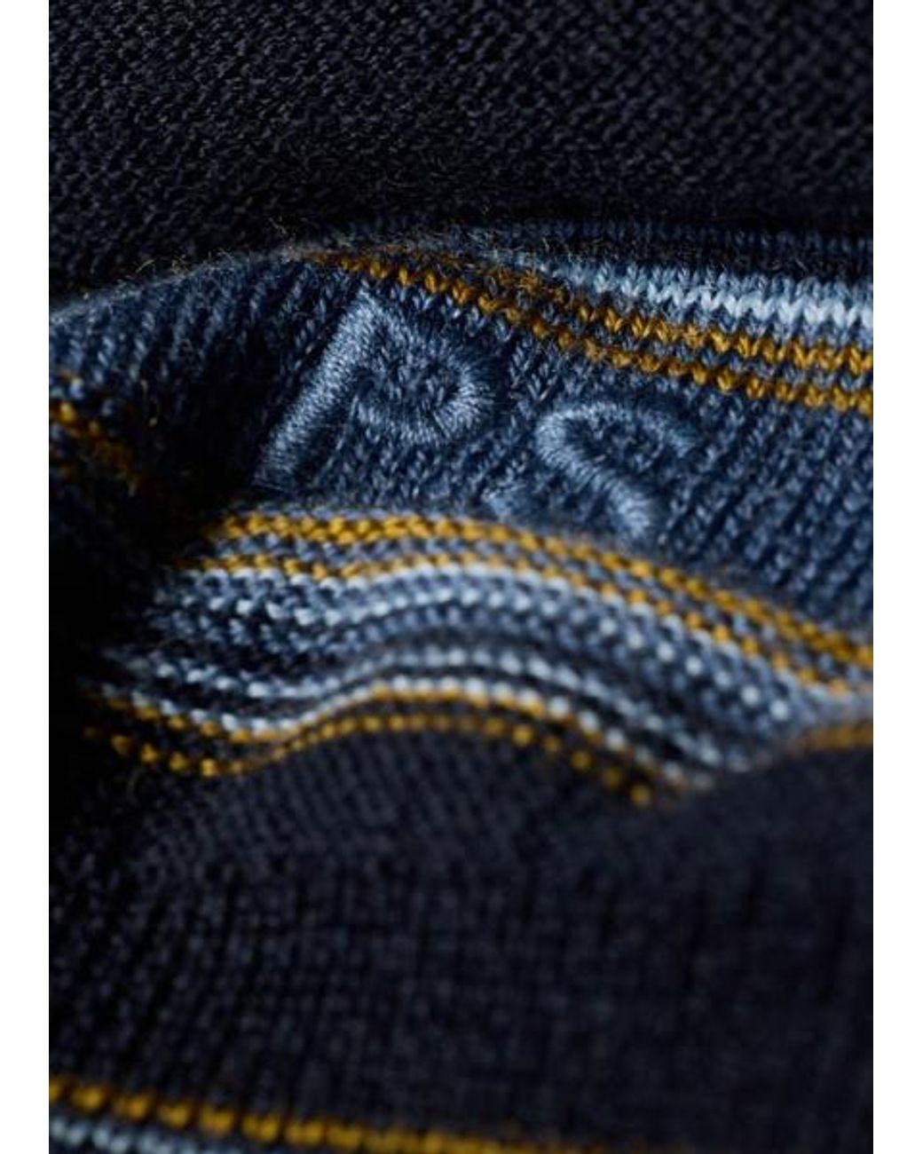 Paul Smith Blue And Stripe Merino Polo Shirt for men