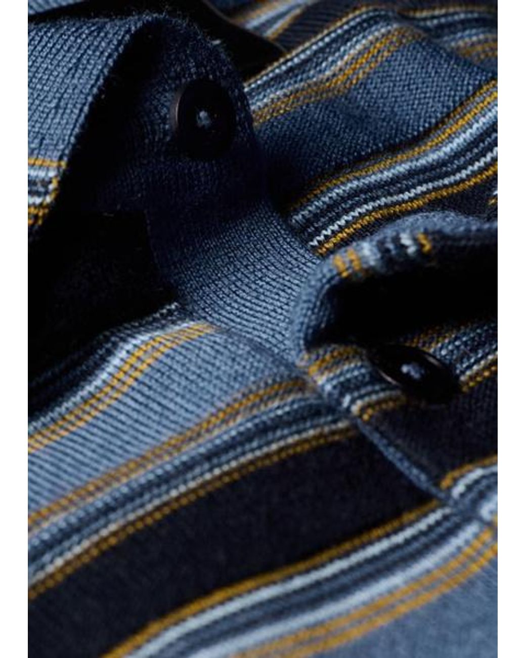 Paul Smith Blue And Stripe Merino Polo Shirt for men
