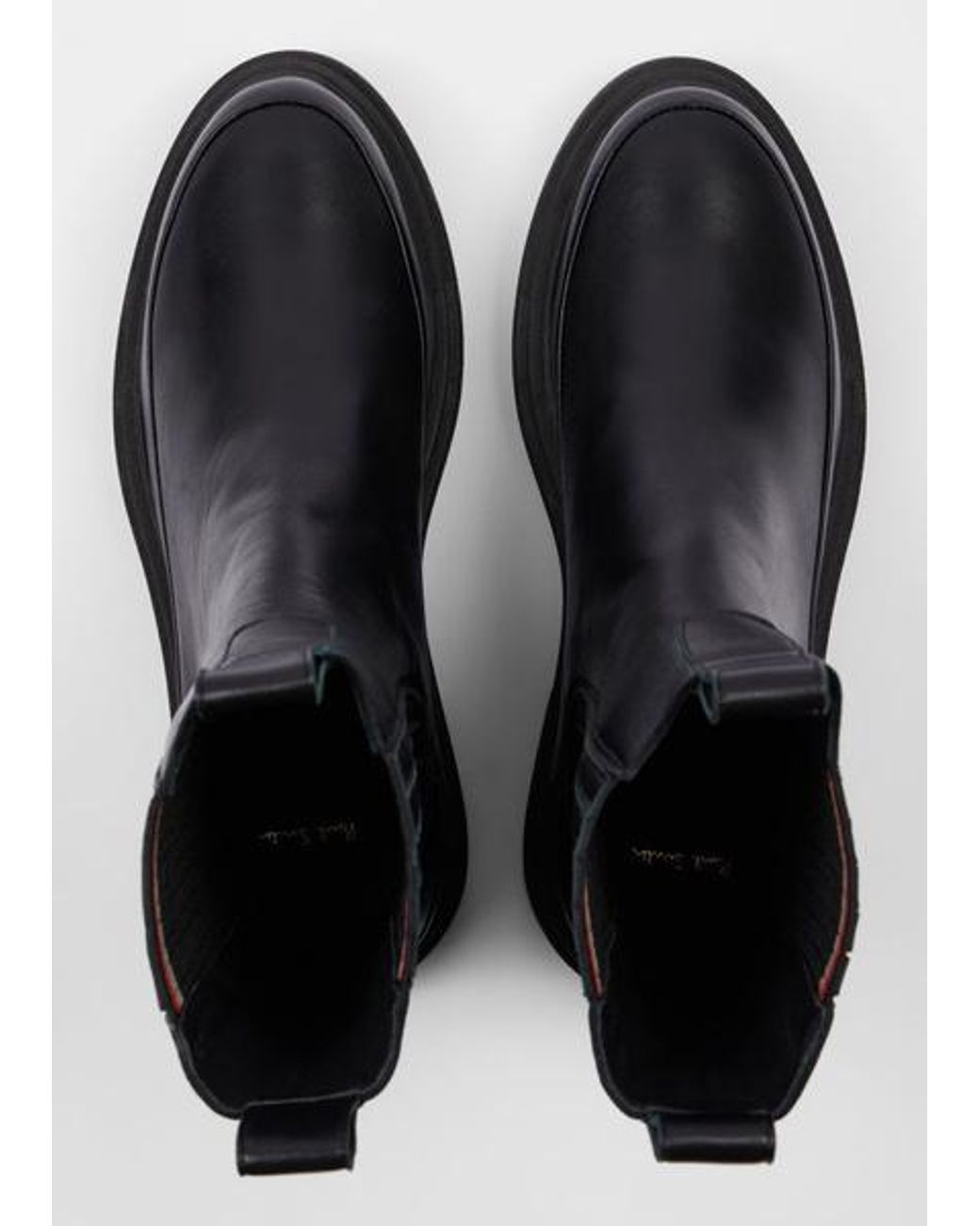 Paul Smith Black Leather 'Dalias' Chelsea Boots