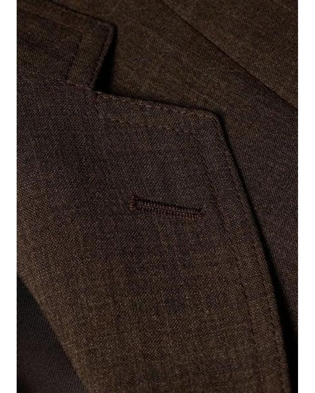 Paul Smith Brown Crepe Viscose-Wool Four-Pocket Blazer for men