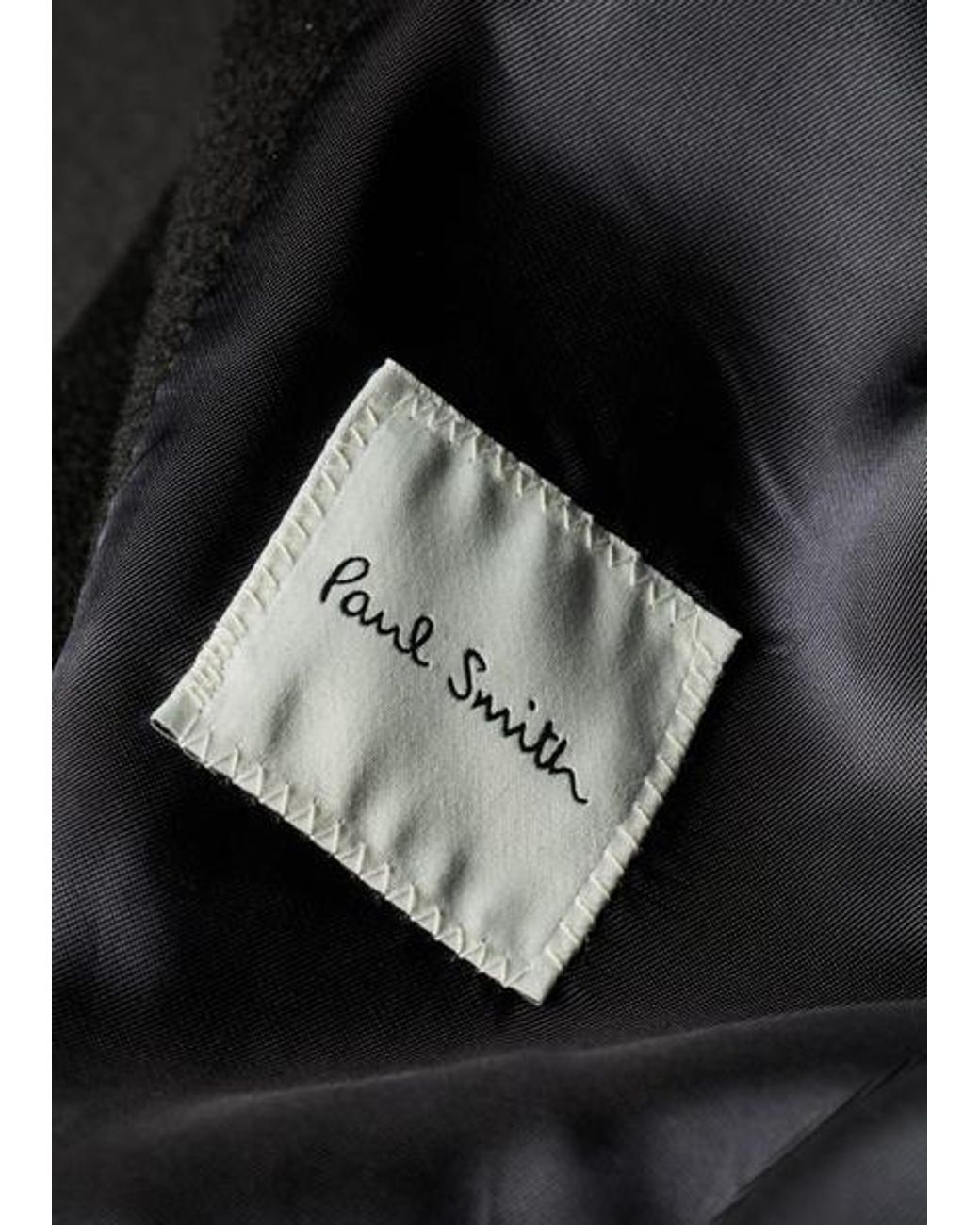 Paul Smith Gray Cashmere-Blend Oversized Collar Jacket