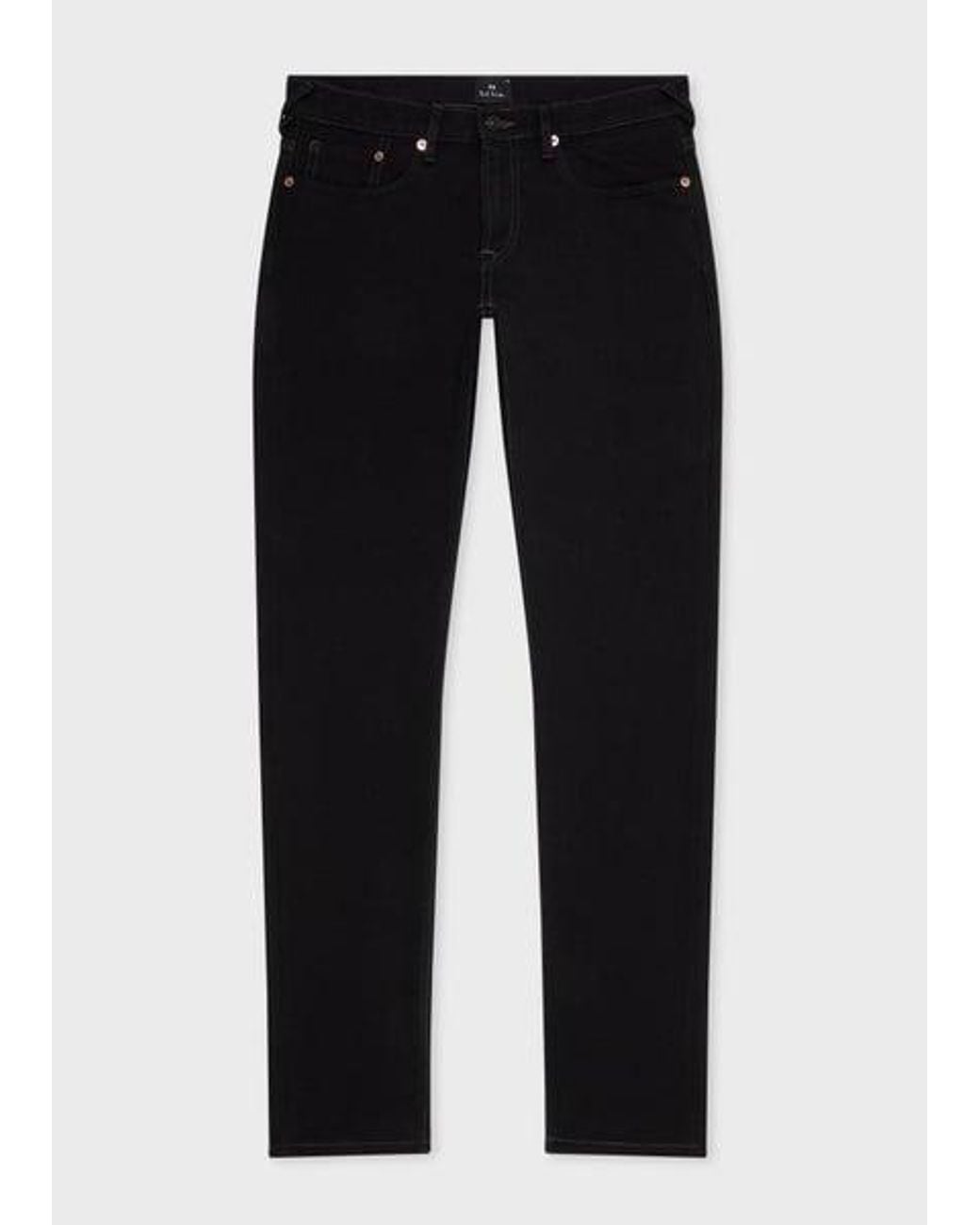 Paul Smith Black Tapered-Fit 'Organic Stretch' Jeans for men