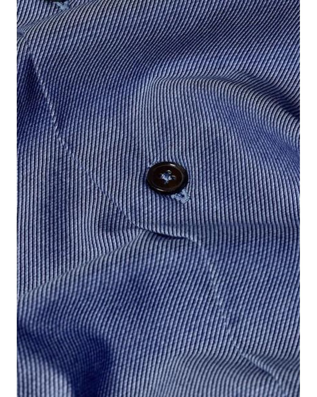 Paul Smith Blue Regular-Fit Cotton-Twill Shirt for men