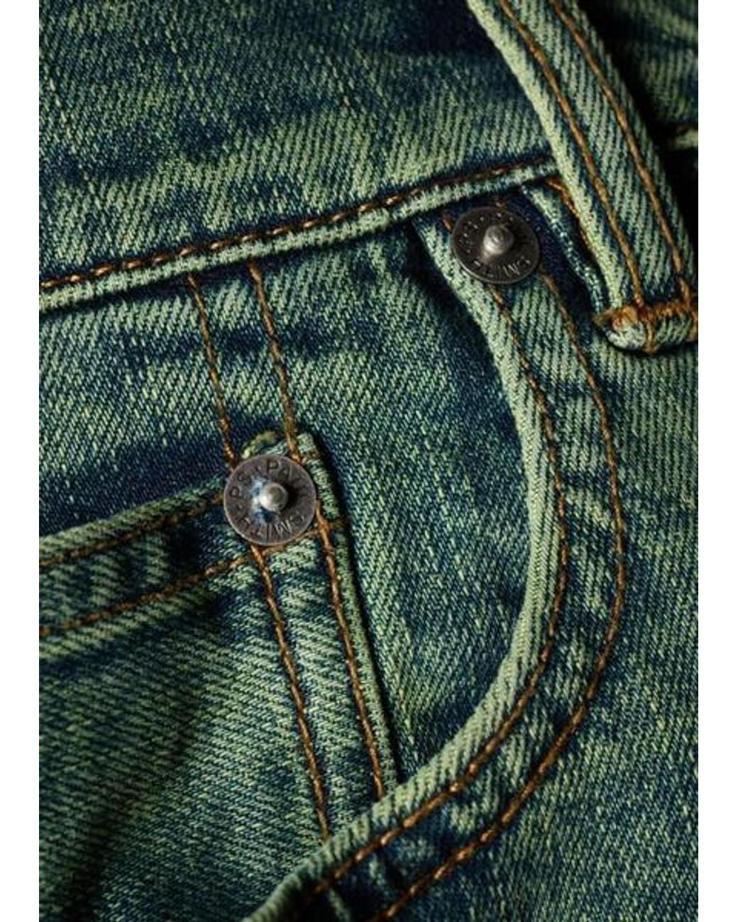 Paul Smith Orange Relaxed-Fit Tint Crosshatch Stretch Jeans for men