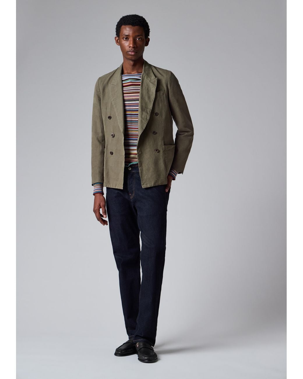 Paul Smith Multicolor 'Signature Stripe Textured-Cotton Sweater for men