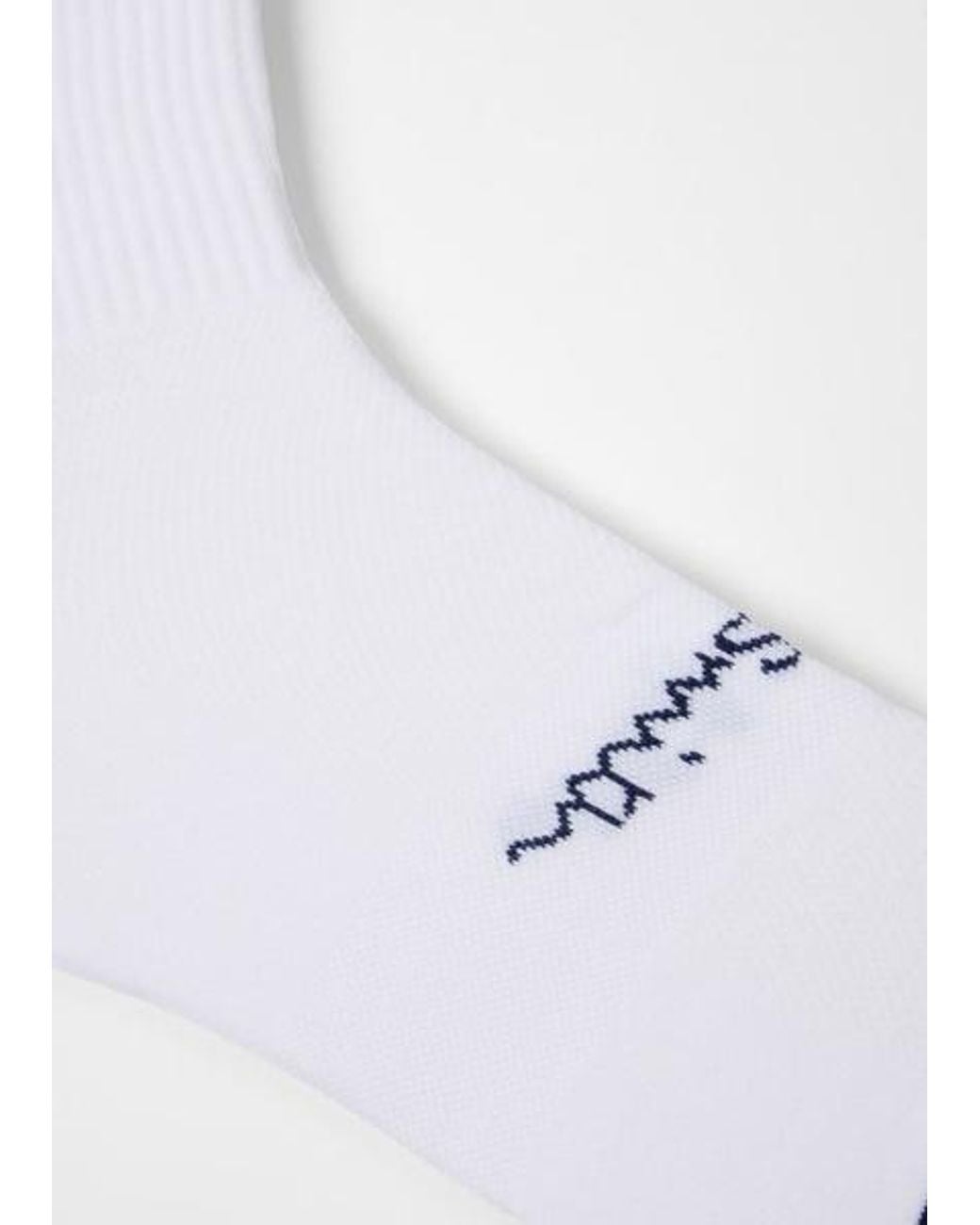 Paul Smith Blue Cycling Socks With Stripe Tipping for men