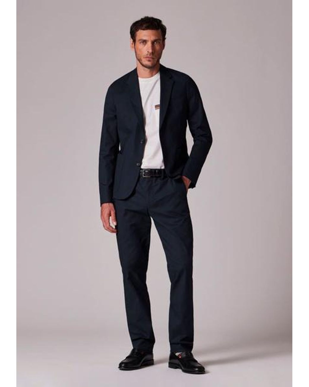 Paul Smith Black Mid-Fit Stretch Organic Cotton Unlined Blazer for men