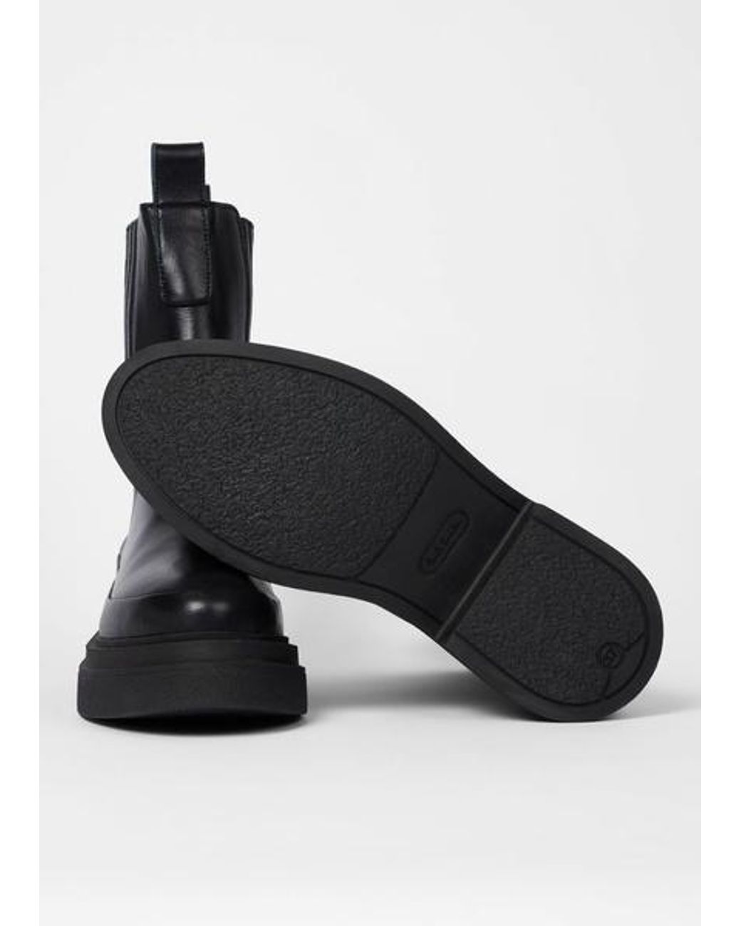 Paul Smith Black Leather 'Dalias' Chelsea Boots