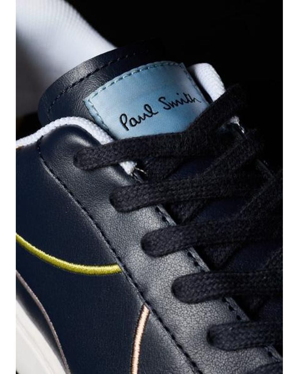 Paul Smith Blue 'Lapin' 'Embroidery Lines' Trainers